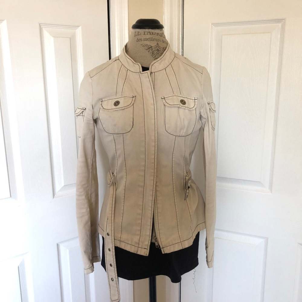 ONLY White Denim Jacket / Coat - Picture 2 of 7